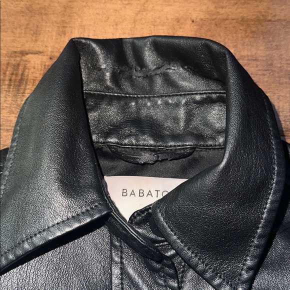 Aritzia Babaton Pelli Faux Leather Shirt Jacket Black XXS - Picture 9 of 15